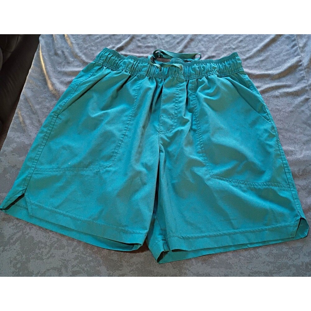 RBX Men's Teal Pull-On Shorts Elastic Waist Drawstring Stretch Pockets M